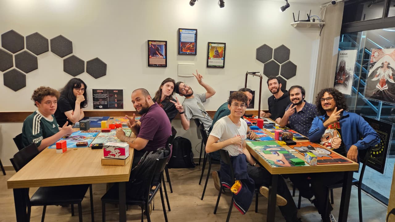 Participantes do torneio no dia 13 de agosto de 2025 na Gruta